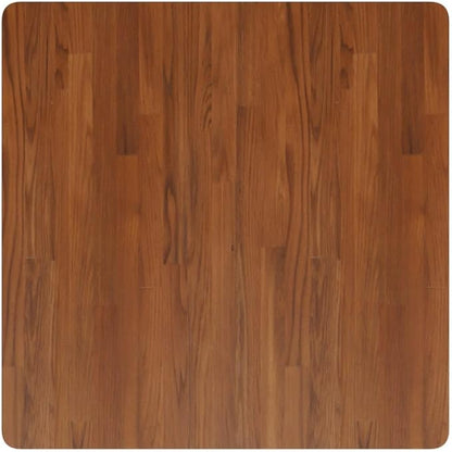 31.5 x 31.5 in Solid Oak Wood Table Top Dark Brown Painted Square Butcher Block Countertop Durable Rustic for Dining Room Kitchen Office Desk