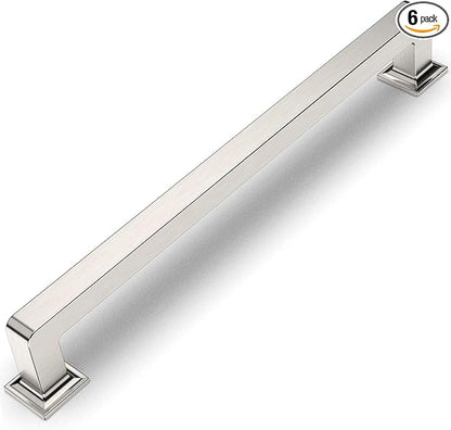 Amerdeco 6 Pack Champagne Bronze Cabinet Pulls 15 Inch(381MM) Hole Centers Kitchen Cabinet Handles Cabinet Hardware Kitchen Handles for Cabinets Cupboard Handles Drawer Pulls ZH0019
