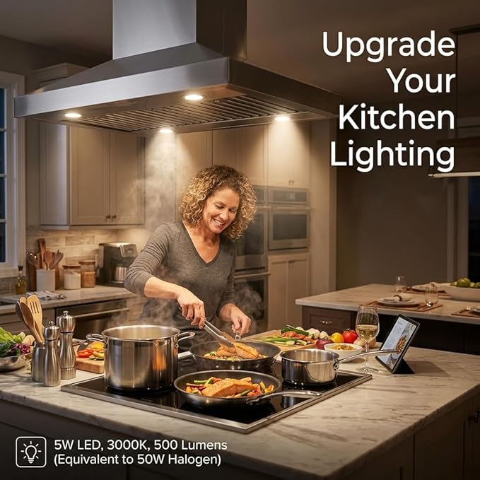 Drart Range Hood Light Bulbs JDR E27 120V, Stove Light Bulbs Under Hood, 5W LED Appliance Bulb, 50 Watt Equivalent Halogen Bulbs, 3000K Soft White (Pack of 2)