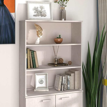 White Pine Wood Highboard Top 33.5"x33.5"x39.4" Rustic Buffet Cabinet Shelf with Two Shelves Wall Mount Sideboard for Living Room Kitchen Pantry Coffee Bar
