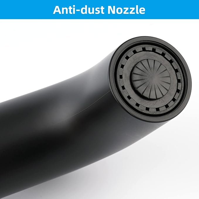 Hygie Rinse Kitchen Sink Sprayer Attachment, Kitchen Sink Side Sprayer Head Compatible with Delta, Moen, Kohler and Other OEM Brands, Pull Out Nozzle Head, Ergonomic Design, Matte Black