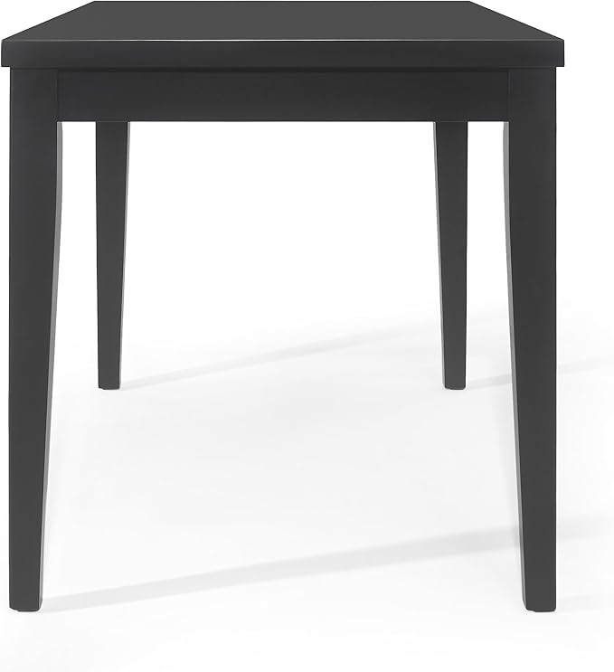 Wood Counter Height Dining Table in Antique Black Finish, Modern Farmhouse Style Kitchen Island Table for Small Spaces, 36 Inch Height Countertop Table with Sturdy Wood Construction
