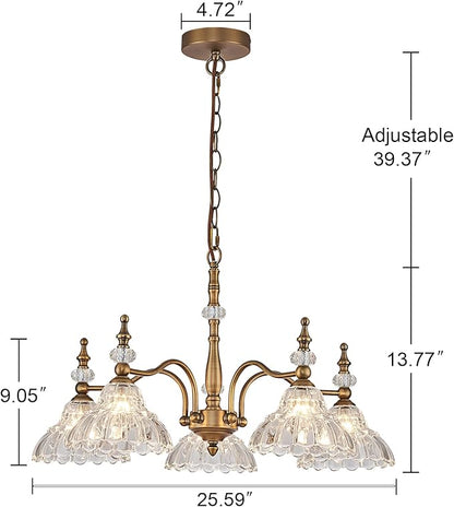 HDDFL Chandeliers Light 5 Lights Chandelier Lamp Modern Pendant Lighting Fixtures Hanging Lamps for Dining Room Entryway Living Room Bedrooms Foyer Entrance Kitchen