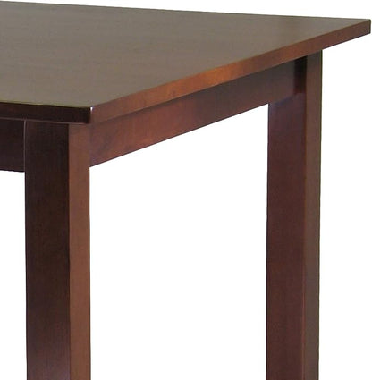Winsome Parkland High Dining Table, 39" High, 34" Wide, Walnut