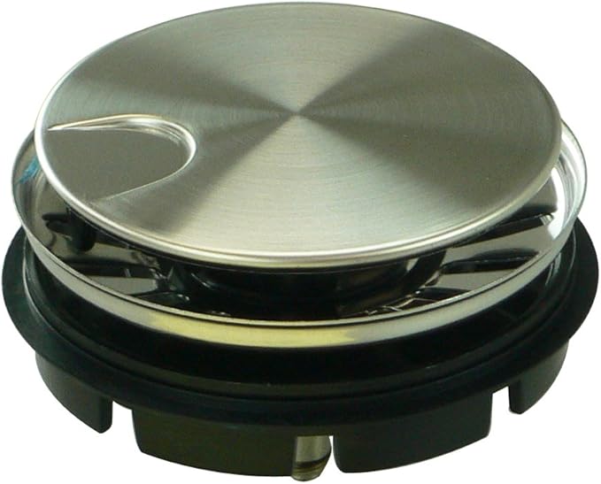 Transolid 4010-Bsflip Top Strainer4010-BS Cover Flips Up with Easy Touch, Brushed Stainless