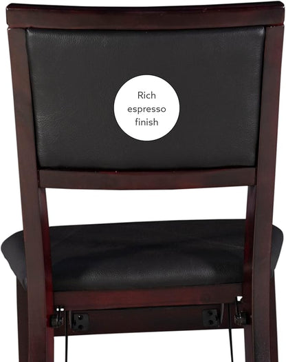 Linon Keira Pad Folding Chair, Set of 2, Engineered Wood