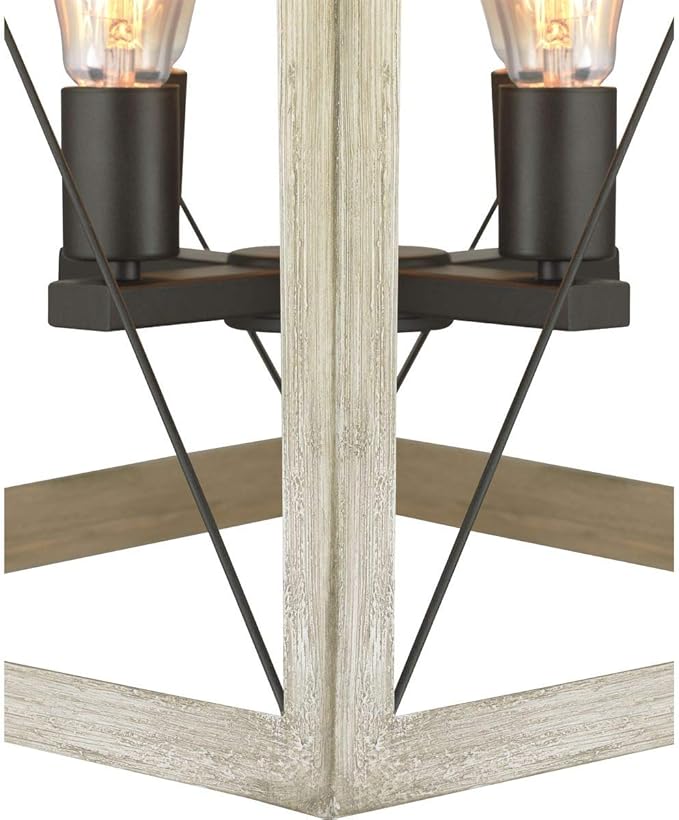 Progress Lighting P500178-143 Briarwood Collection Four-Light Hall and Foyer, Graphite