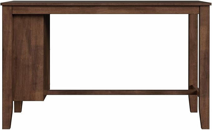 Picket House Furnishings Veronica Kitchen Island 2 Counter Stools - Grey/Walnut