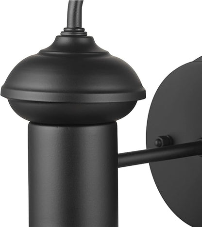 GLOBE Electric 44862 Martes 1-Light Outdoor Indoor Wall Sconce, Matte Black