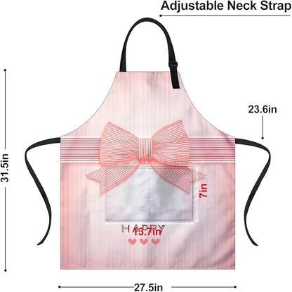Apron Adjustable Waterproof with Two Deep Pockets Wowen men for Summer BBQ Pool Parties & Resorts