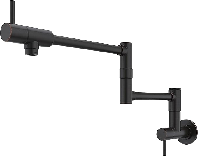 Pfister Lita Pot Filler Faucet, Wall Mounted Kitchen Faucet, Tuscan Bronze GT533PFY