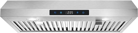 SNDOAS Range Hood 30 Inch Under Cabinet,Ductless Range Hoods with Touch Control,3-Venting Kitchen hood,Stainless Steel Vent Hood,Under Cabinet Range Hood 30 inch,Hood Vents for Kitchen 3 Speeds