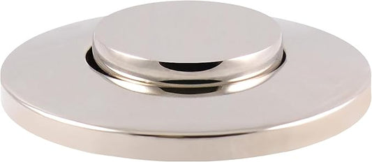 Westbrass ASB-B3-05 Sink Top Waste Disposal Replacement Air Switch Trim Only, Flush Button, Polished Nickel