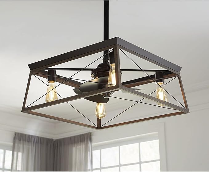 Briarwood Collection 22-Inch 3-Blade AC Motor Farmhouse Ceiling Fan Antique Bronze