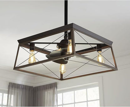 Briarwood Collection 22-Inch 3-Blade AC Motor Farmhouse Ceiling Fan Antique Bronze