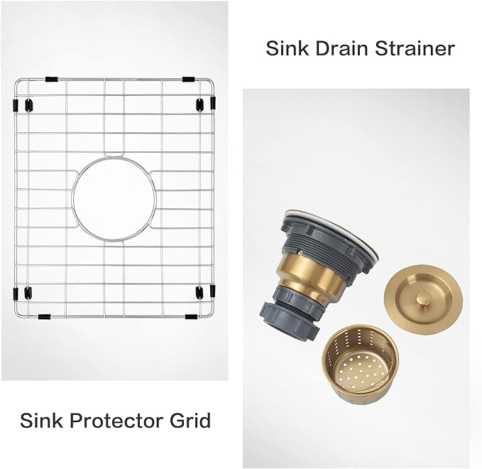 White Bar Sink Undermount,16 X 18 inch Small Composite Bar Sink,Granite Kitchen & Bar Sinks (White, 16" X 18")