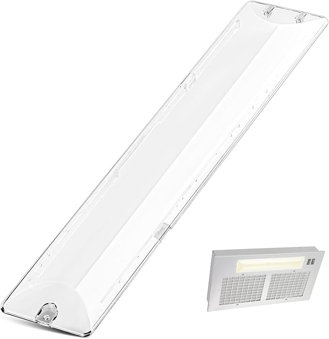 SB03294757 Range Hood Light Cover for Broan Light Lens Cover, Range Vent Hood Light Lens, Range Hood Parts Replacement Hood Light Lens Compatible Fits Various Broan Models