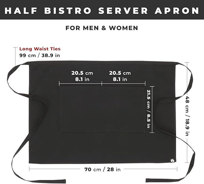 Chef Works Unisex Half Bistro Server Apron