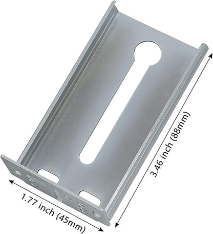 LONTAN 6 Pairs Rear Mounting Brackets for Drawer Slide Cabinet Bracket Drawer Track Guide Kitchen Replacement Parts for 1.77 inch Width Furniture Gildes