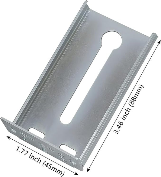 LONTAN 6 Pairs Rear Mounting Brackets for Drawer Slide Cabinet Bracket Drawer Track Guide Kitchen Replacement Parts for 1.77 inch Width Furniture Gildes