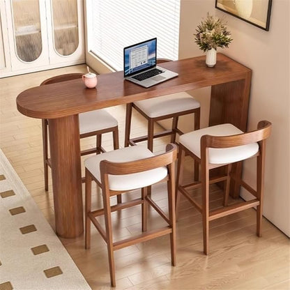 Pub Tables Modern Wooden Island Bar Table Home High Foot Long Kitchen Dining Table for Narrow Spaces Counter Table(Large)