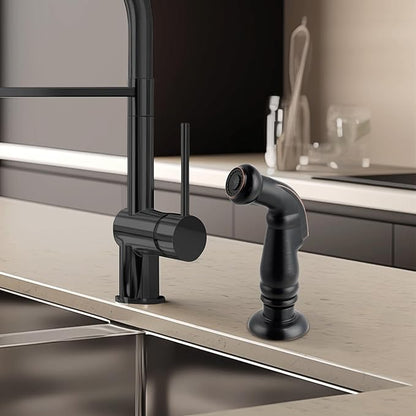 Hygie Rinse Universal Sink Sprayer Attachment for Kitchen Faucet, Side Sprayer Head Compatible with Delta, Moen, Kohler and Other OEM Brands Pull Out Spray Head, Oil Rubbed Bronze