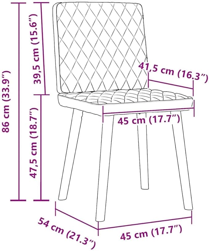 Modern Dining Chairs Set of 2 Dark Grey Upholstered 21.3x17.7x33.9 in Matte Polyester Fabric Rubberwood Frame Comfortable Kitchen Dining Room Accent for Living Room Bedroom