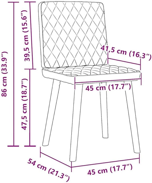 Modern Dining Chairs Set of 2 Dark Grey Upholstered 21.3x17.7x33.9 in Matte Polyester Fabric Rubberwood Frame Comfortable Kitchen Dining Room Accent for Living Room Bedroom