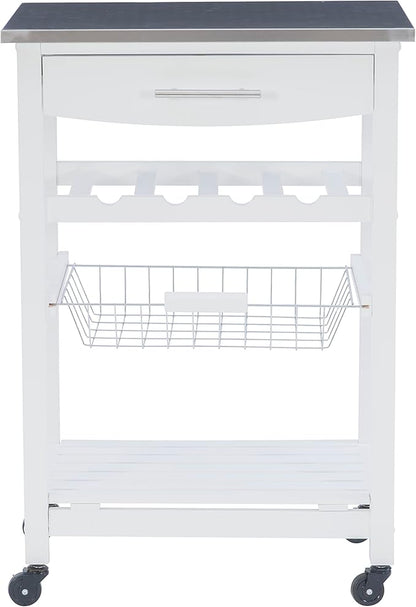Linon Home Décor Kitchen Cart White