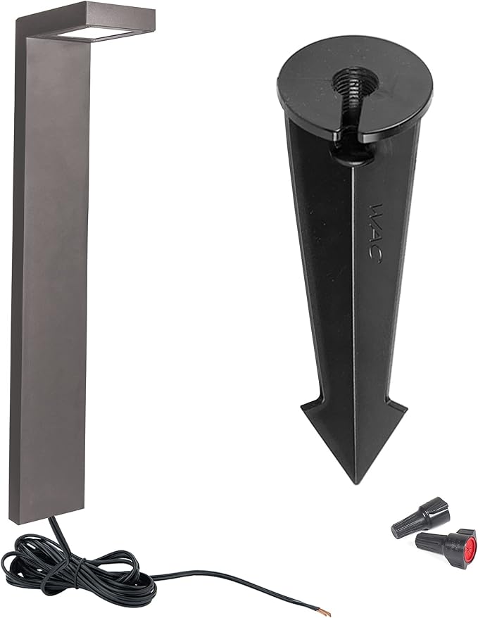 WAC Landscape Lighting, Ledge LED 12V Path and Area Light 3000K Warm Built-in LED in Bronze