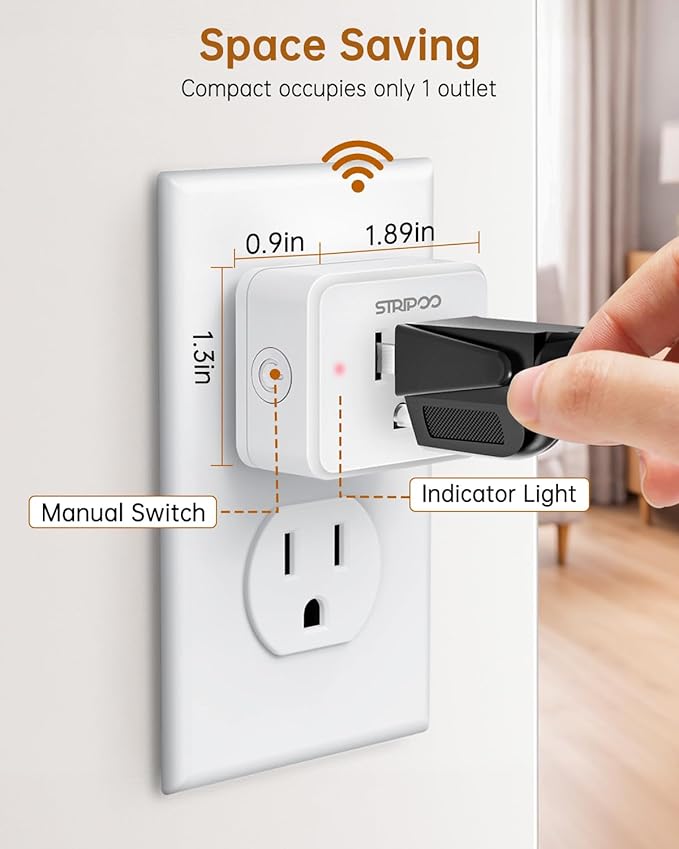 Garbage Disposal Wireless Switch Kit, 500 Feet RF Range Remote Control Outlet, Garbage Disposal Button, 15A/1500W with 4000V Anti-Surge, Remote Control Outlet Plug for Electrical Appliance
