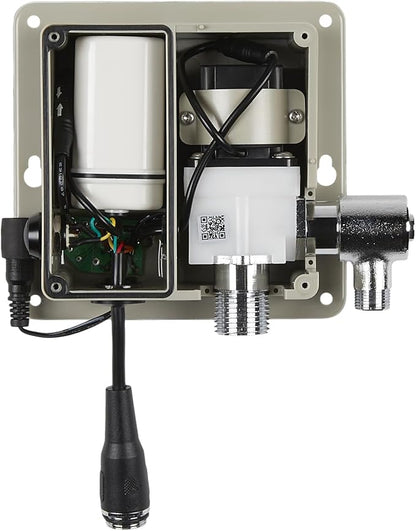 Sloan SF-2450 Sensor Activated Touch-Free Faucet (6 - Pack), Commercial Grade with Mounting Hardware - 0.5 GPM Battery-Powered Deck-Mounted Mid Body, Polished Chrome Finish, 3362124