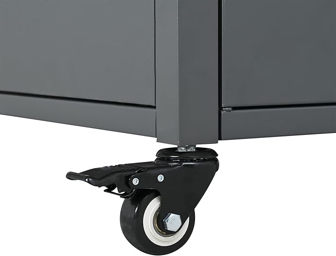 JIJIWANG 73.8" Outdoor Kitchen Island with Stainless Steel Top and Foldable Table, Kitchen Island with Trash and Spice Rack, BBQ Cart with Wheels for Backyard, Patio, Gray