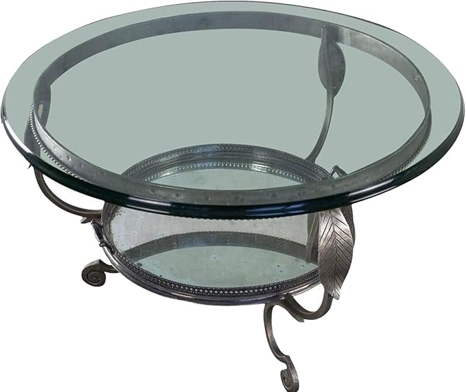 24 Inch Round Tempered Ogee Polished Edge Glass Table Top 1/2” Thick Perfect for Heavy Duty, Dining, Coffee, and Office Tables by Fab Glass and Mirror