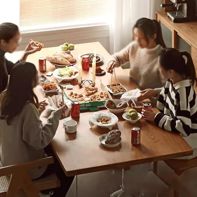 Dinning Table Solid Wood Dining Table Cherry Rectangular Workbench Home Island Modern Wooden Kitchen & Dining Room Tables