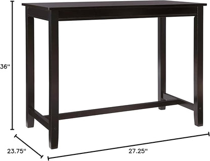 Linon Claridge Black 36 inch Height Bar Table