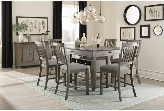 Counter Height Dining Set with Table and Chairs for Kitchen Island Use