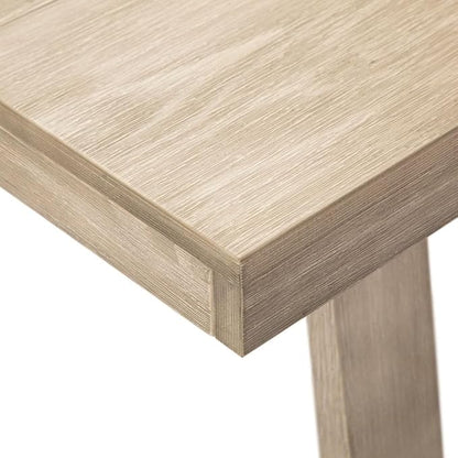 Plank+Beam 72 Inch Farmhouse Dining Table, Solid Wood Rustic Kitchen Table, Large Wooden Rectangular Dinner Table for Dining Room, Home Office, Living Room Furniture, Easy Assembly, Seashell Wirebrush