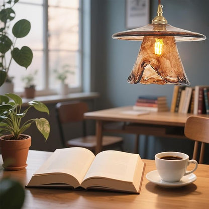 YLONG-ZS Vintage Pendant Light,Glass Kitchen Island Light Fixtures,Modern Brass Gold Hanging Lights for Kitchen Island,Dining Room,Bedroom,Living Room