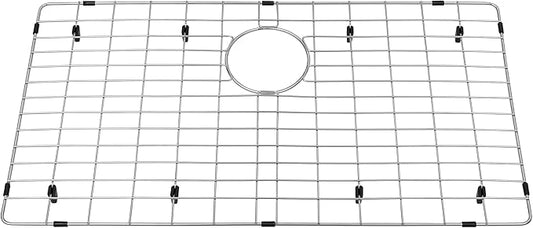 Kitchen Sink Grid and Sink Protector, Stainless Steel Sink Grids 28 3/4" x 15 3/4" with Rear Drain for Single Sink Bowl, Sinka Bottom Grid, Sinks Grate