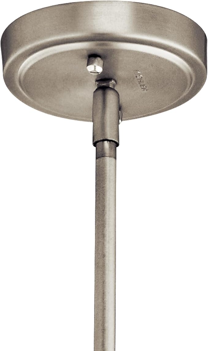 Everly 19.75" 1-Light Bell Pendant with Clear Glass in Brushed Nickel, for Kitchen Island, Dining Nook, Bedroom, (19.75" x 13.75") 42046NI