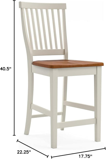 homestyles Americana Off-White Counter Stool