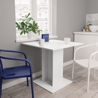 Chipboard Dining Table Sleek Modern Minimalist Home Kitchen Dinner Table Bistro Table Multifuntional Table for Living Room, Dining Room, Home Office 31.5"x31.5"x29.5"