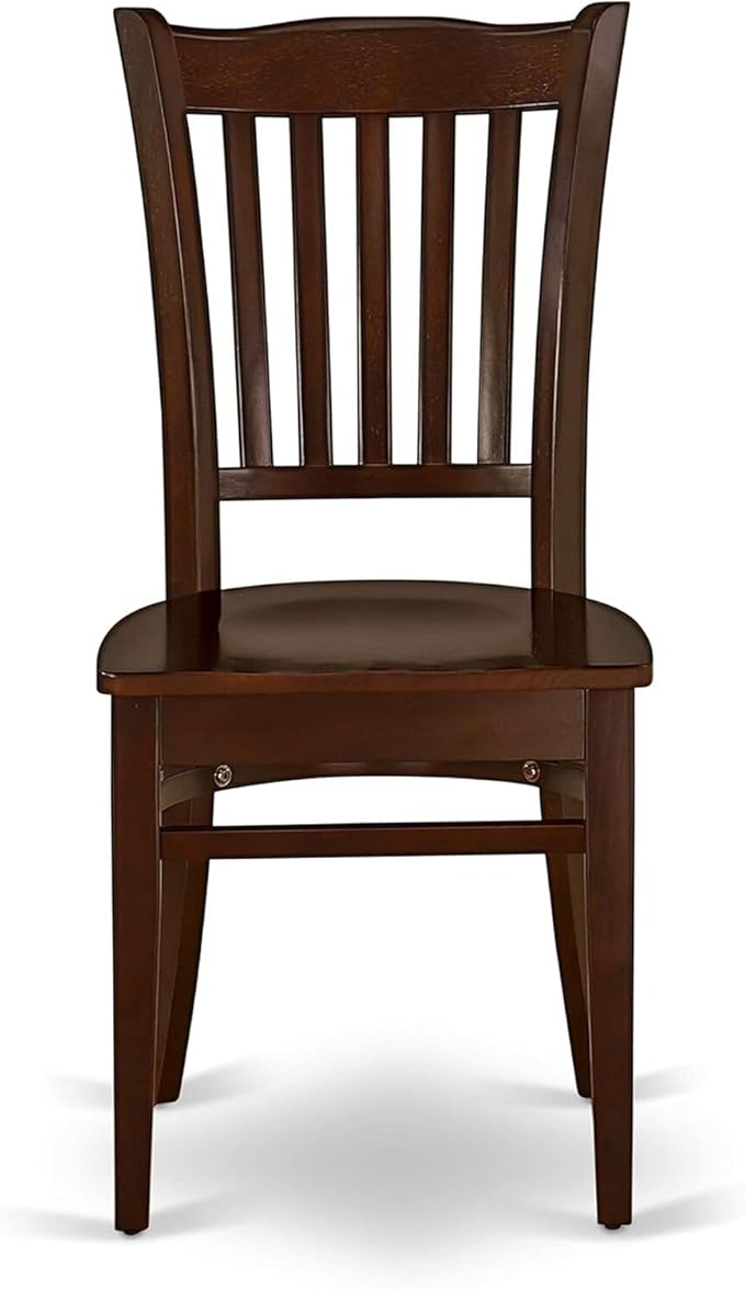 HomeStock 7 Piece Kitchen Table & Chairs Set Consist of a Rectangle Dining Table and 6 Dining Room Chairs, 36x60 Inch, Mahogany Finish Table Set