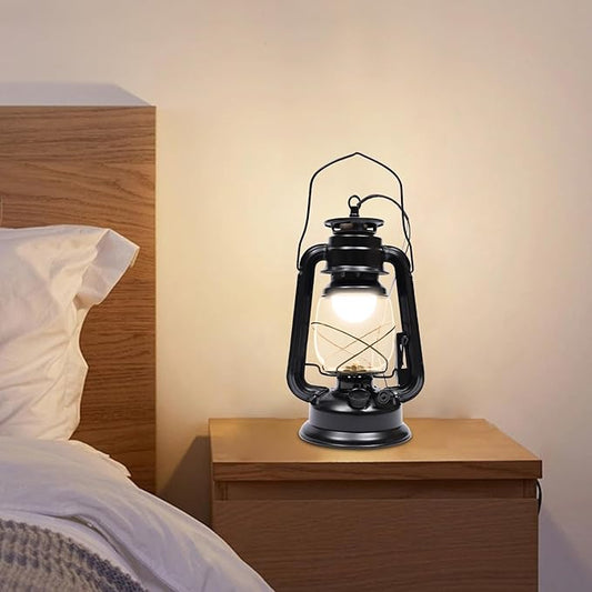 Retro Antique Vintage Rustic Wall Sconce, Lighting Lantern Mounted Light with Glass Indoor Light Fixture, Cabin Decor Lampshade for Hallway Farmhouse Loft (Black)