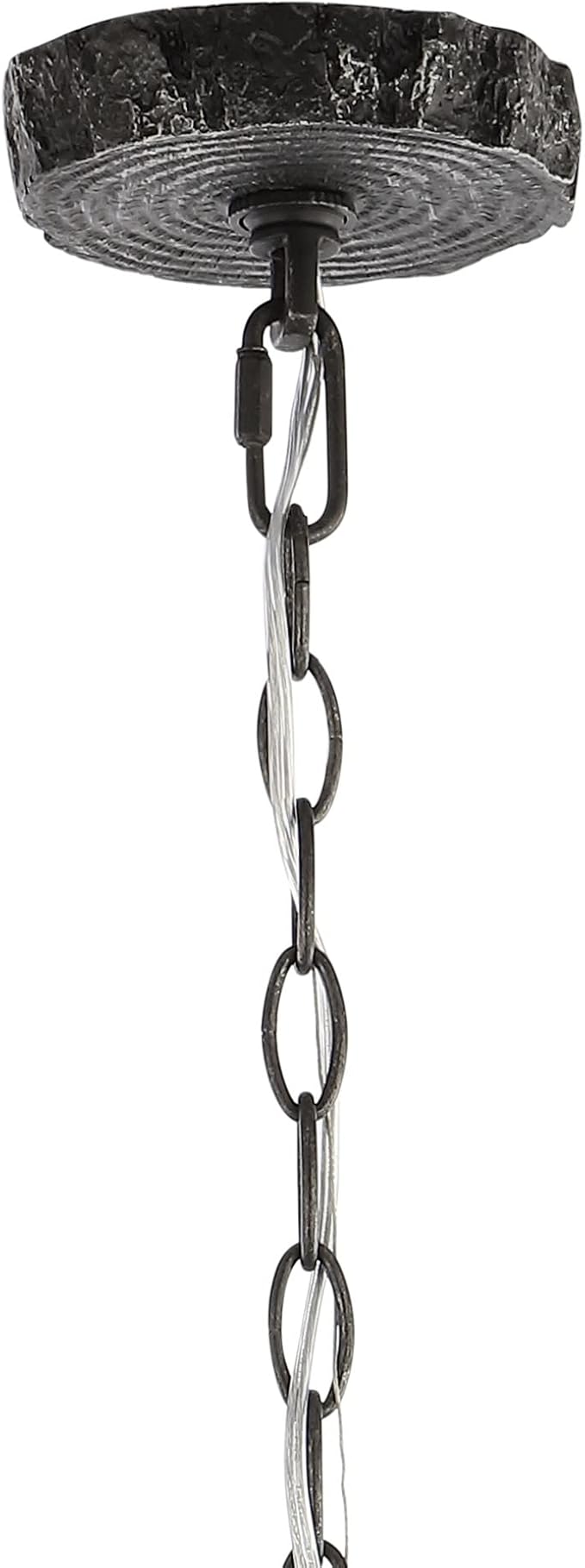 JONATHAN Y 30" Black Rustic Resin Antler 5-Light LED Chandelier, Farmhouse Faux Deer Horn Hanging Ceiling Light for Dining Room, Kitchen Island, Adjustable Light Fixture (JYL6300C)