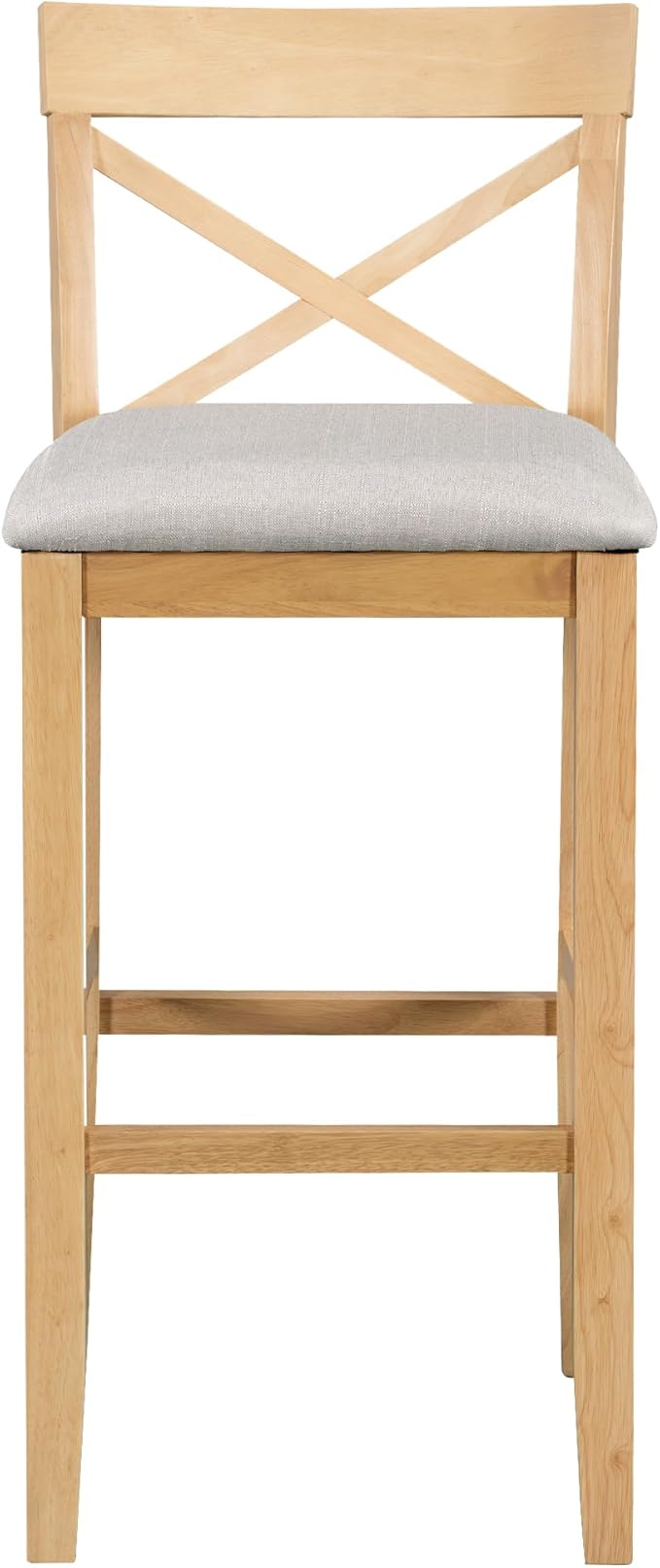 LUMISOL 3 Piece Pub Table and Chair Set, Small Wood Counter Height Bar Table Set for 2, Breakfast Nook Table Set, 3 Piece High Top Dining Table for Kitchen, Natural