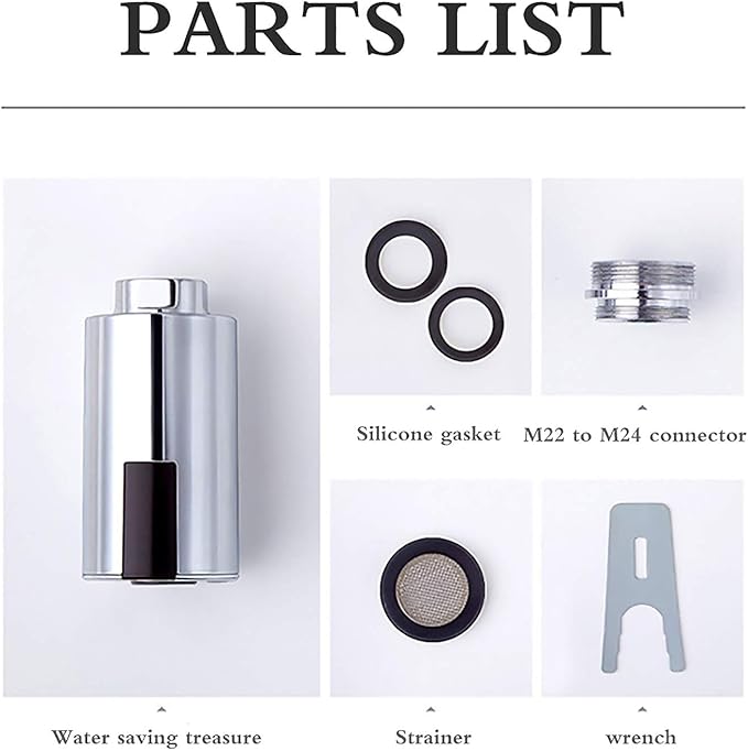 SS SUNSBELL Touchless Faucet Adapter, Touchless Bathroom Faucet with Automatic Sensor, M22 M24 Tap Nozzle