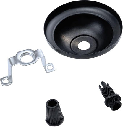 4Pcs Retro Mini Light Canopy Kit Diameter 2.6"/66mm,Black Ceiling Plate Chassis Base Pendant Light Accessories