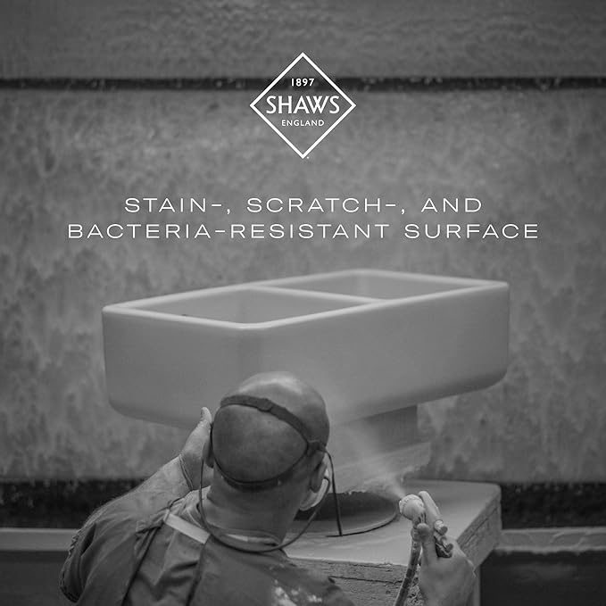 ROHL MS3018WH Shaws Classic Fireclay Kitchen Sink